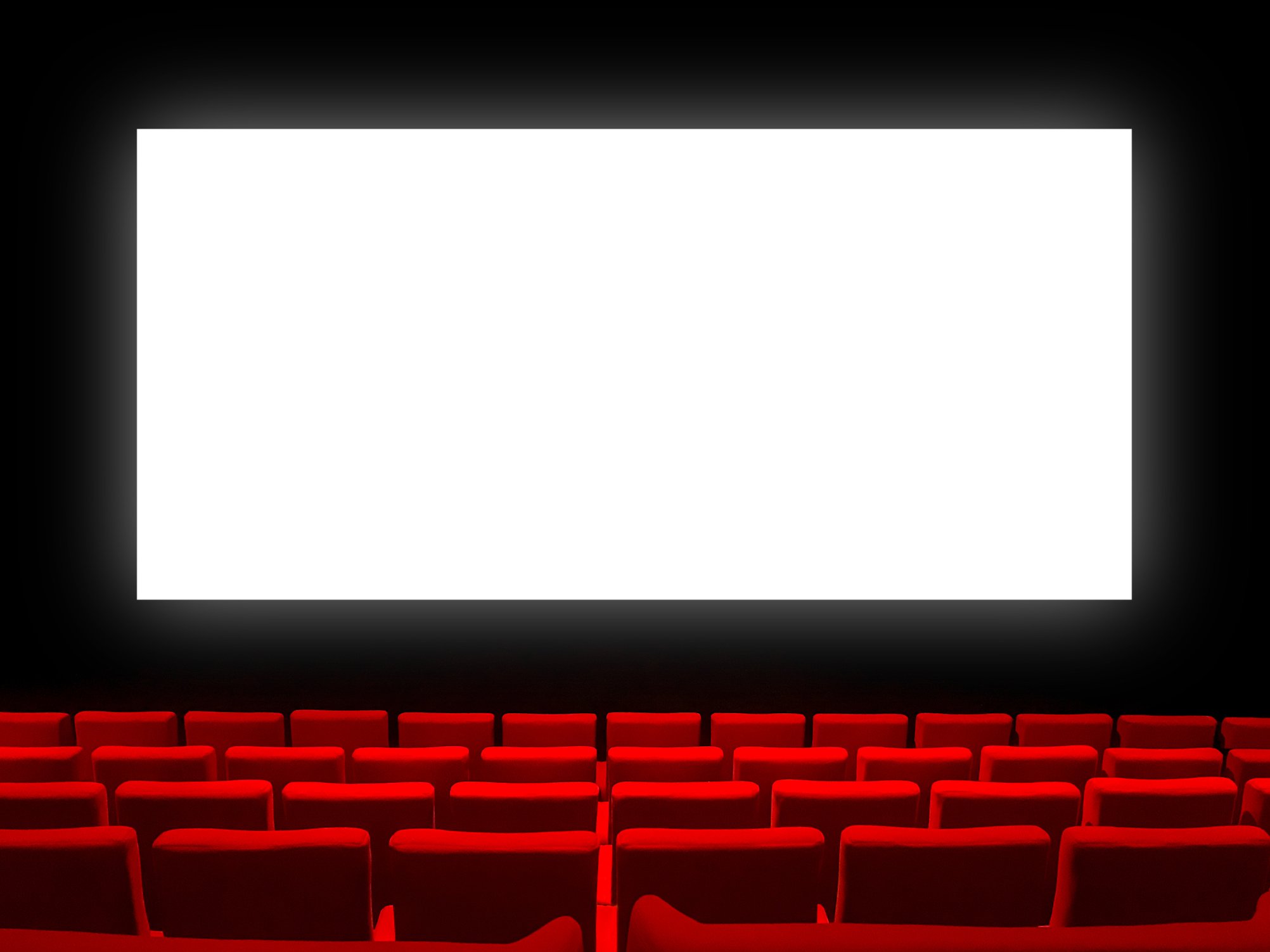 Blank Screen in a Movie Theater